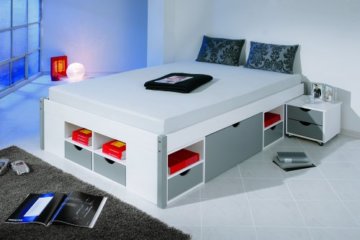 Stauraumbett